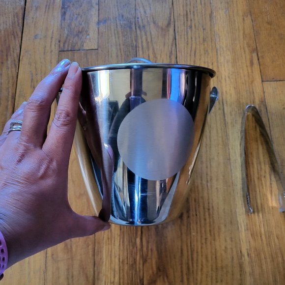 Ikea Mini Ice Bucket with Tongs - EUC - Picture 6 of 6